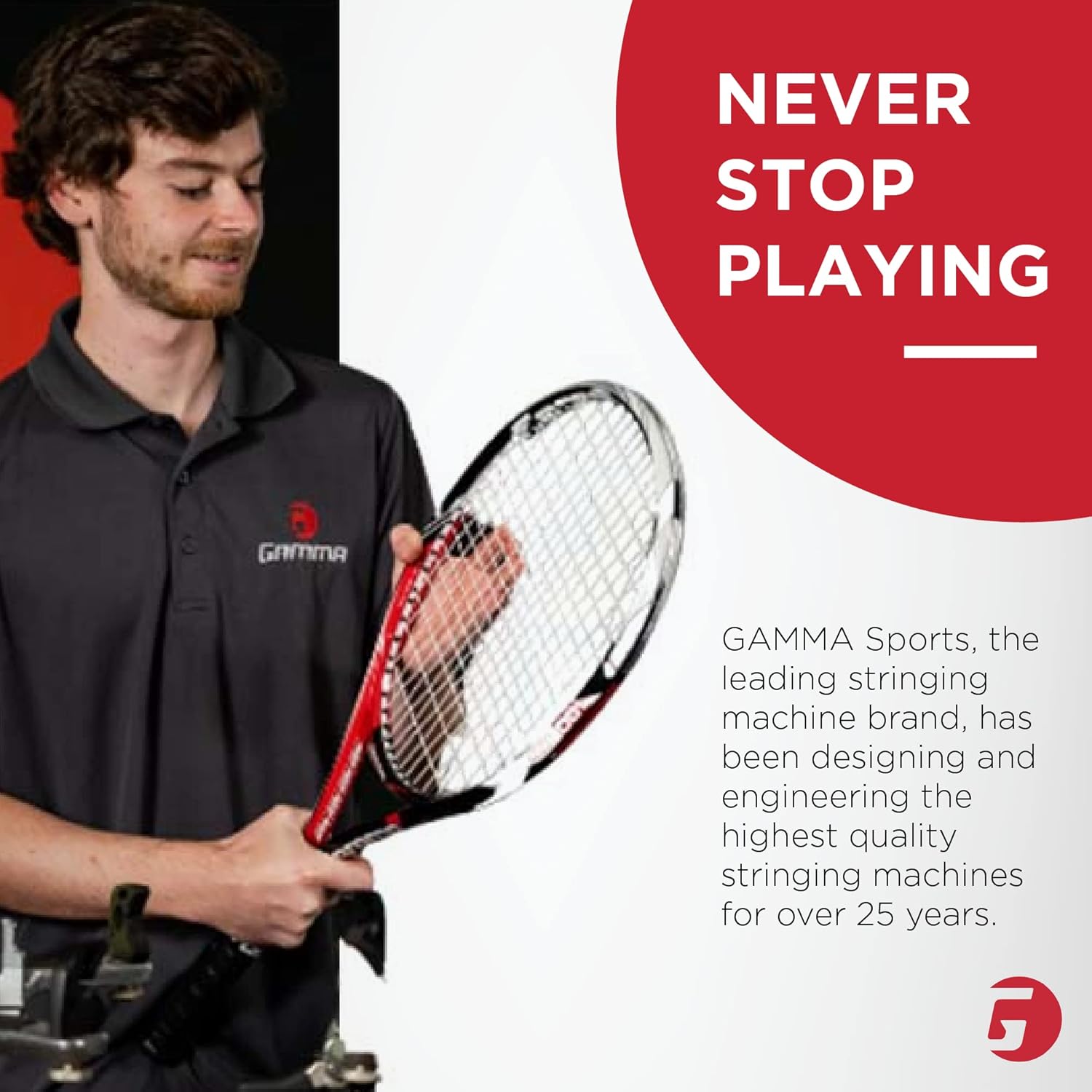 GAMMA Progression Stringing Machine Raqueta String Tools – Cuerdas raquetball, squash, tenis o bádminton