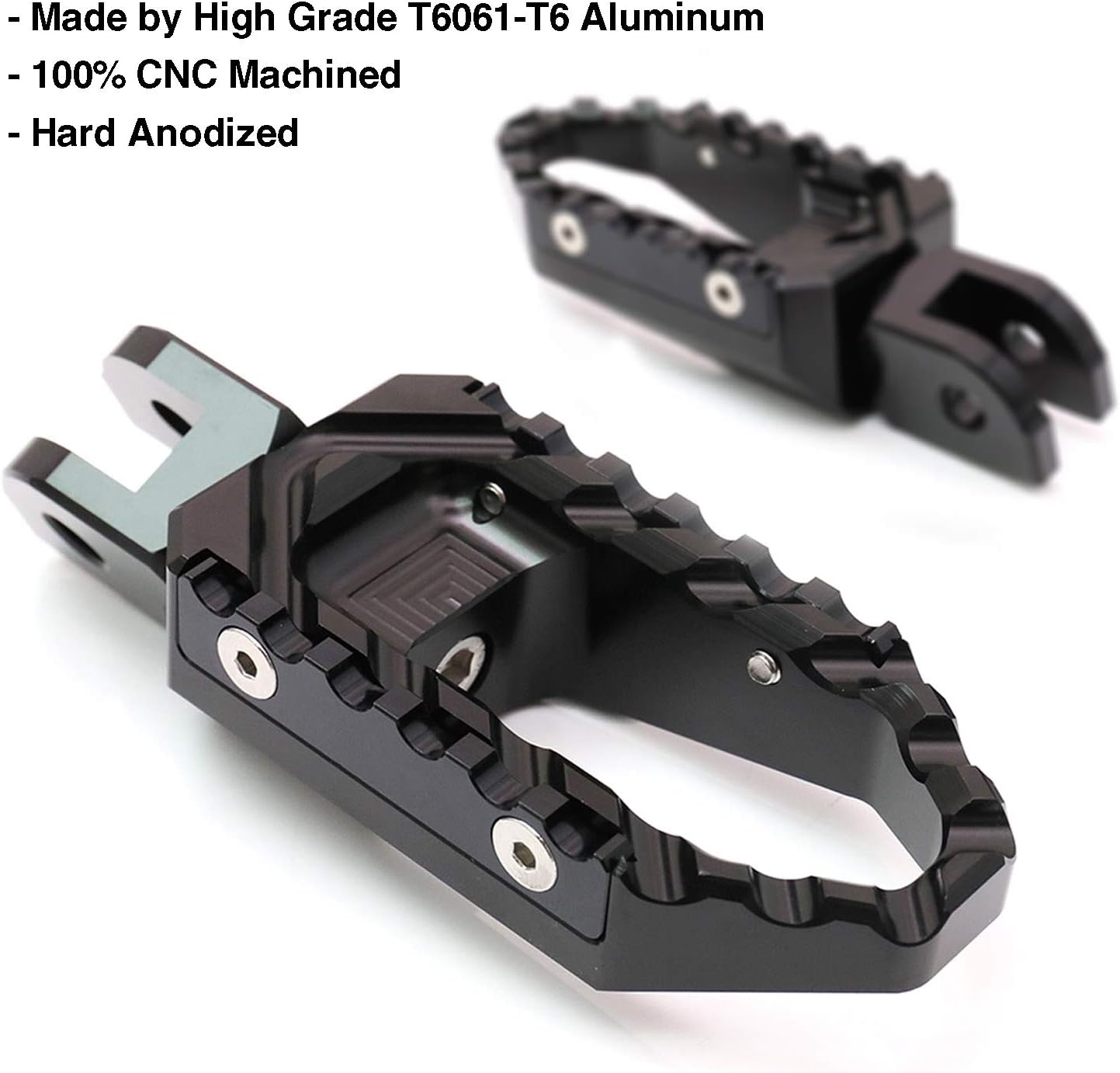 Estriberas anchas antideslizantes negras compatibles con Razor SX125 SX350 SX500