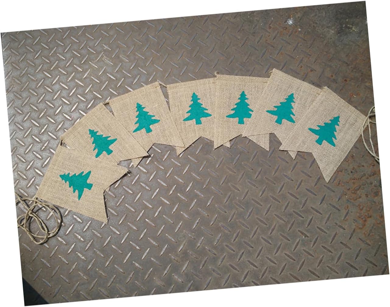 ABOOFAN 3 guirnaldas de Navidad con adornos de natividad, pancarta de yute de Navidad, pancarta de copo de nieve, pancarta de pared de Navidad,