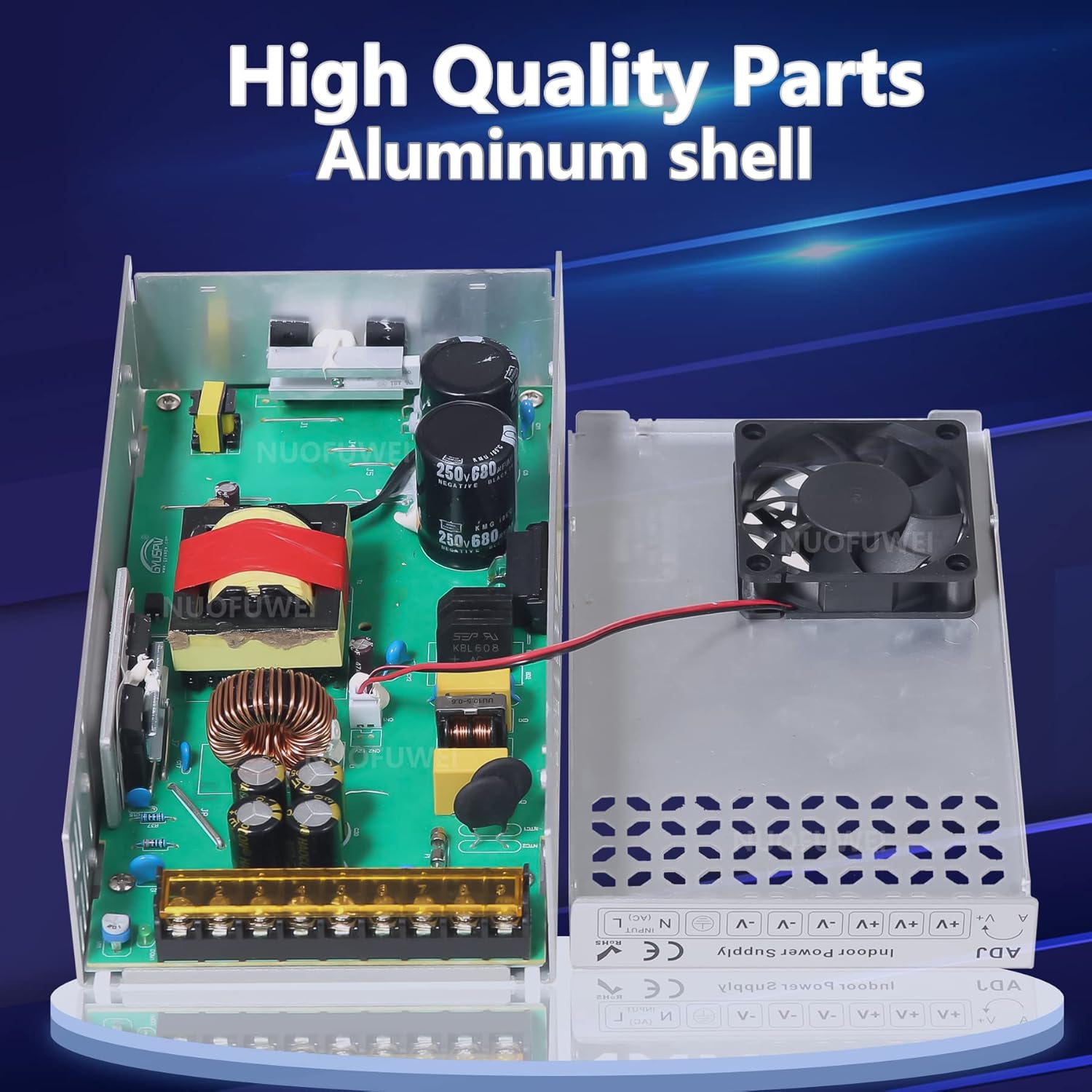 Nueva versión DC 12V 30A 360W Fuente de alimentación 110V AC a 12V DC Convertidor Adaptador de fuente de alimentación 12V 30A 360W Transformador de