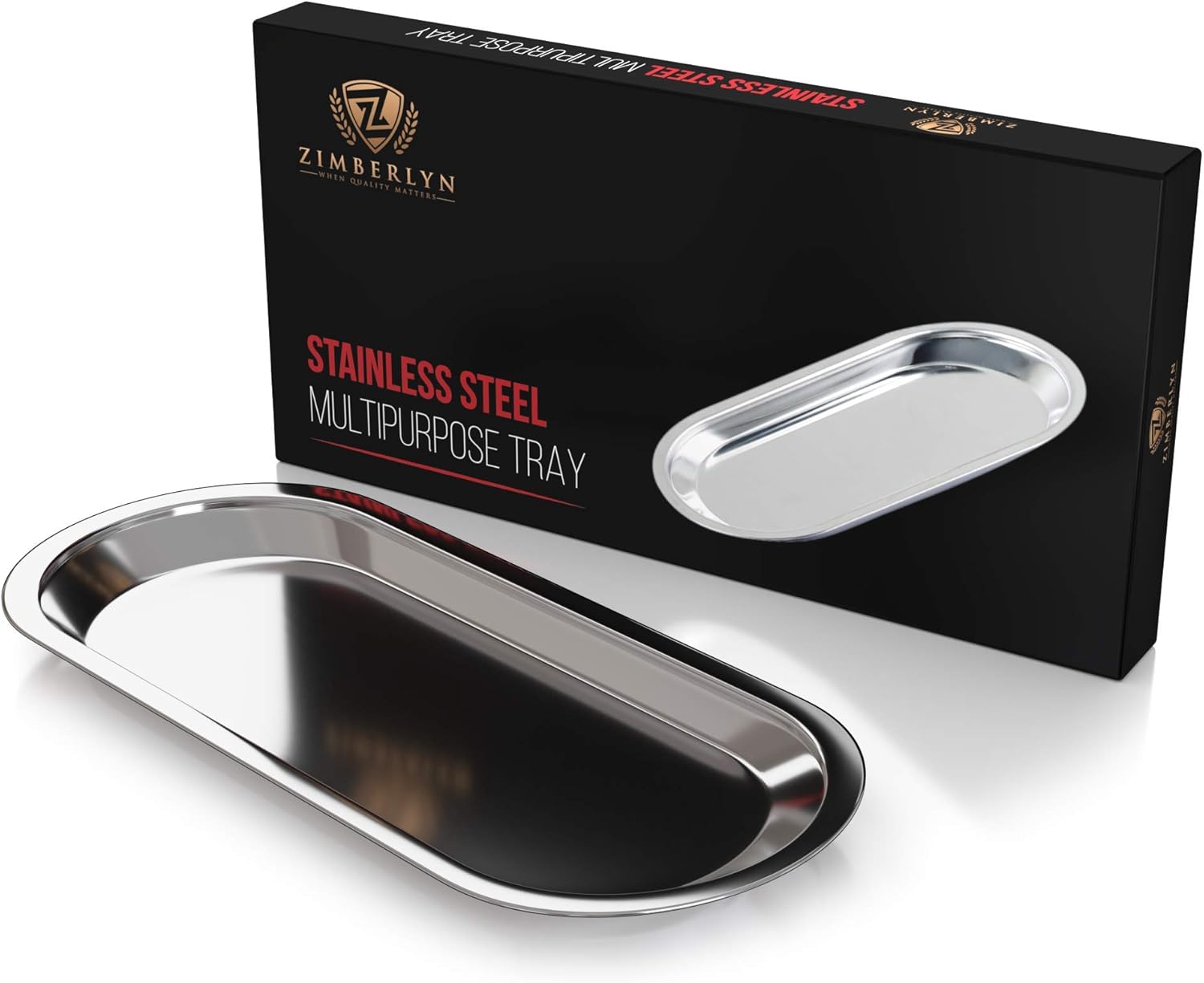 Bandeja multiusos de acero inoxidable – Small_Silver