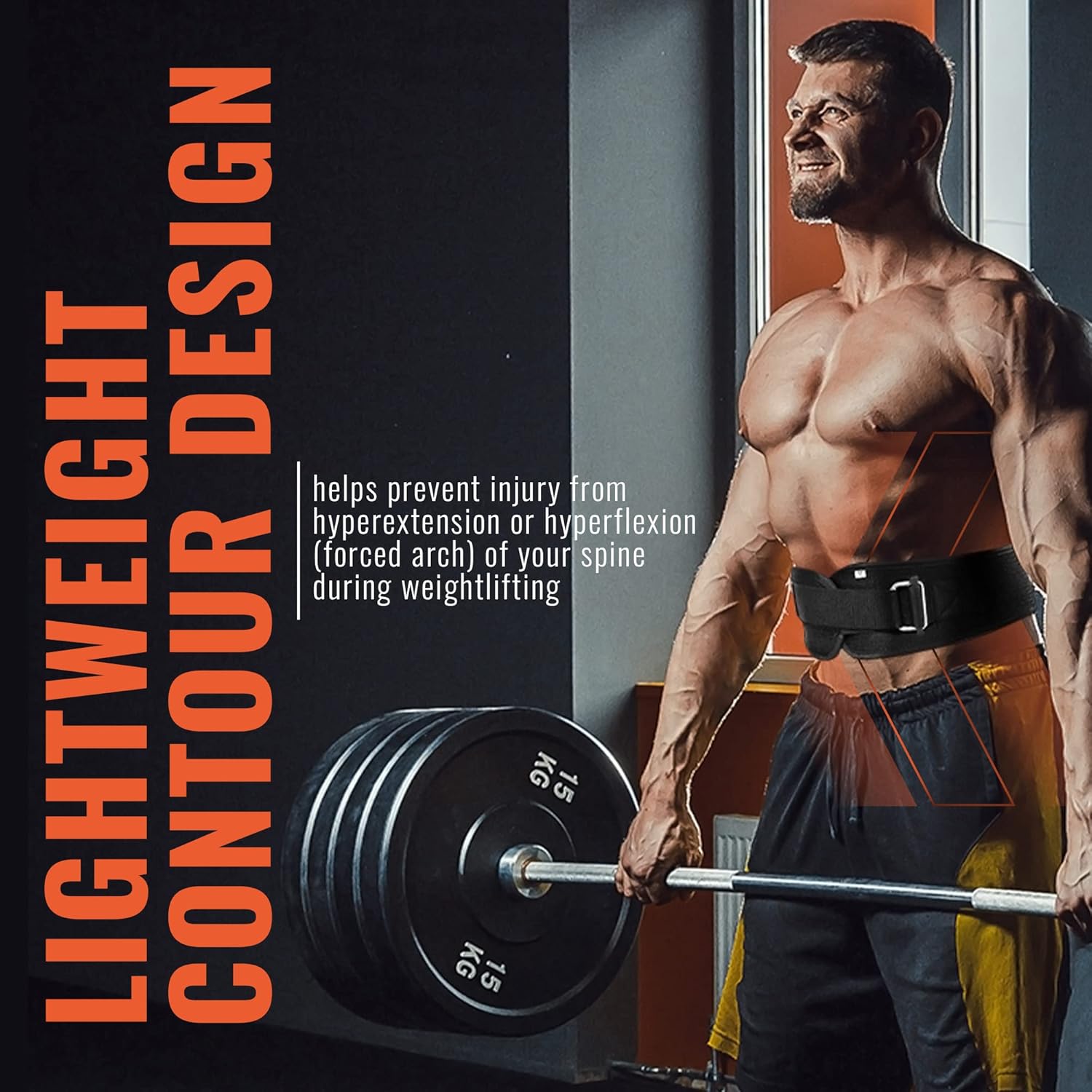 Cinturón de levantamiento de pesas para hombres y mujeres, 6 pulgadas, culturismo y fitness, soporte de espalda para entrenamiento cruzado,