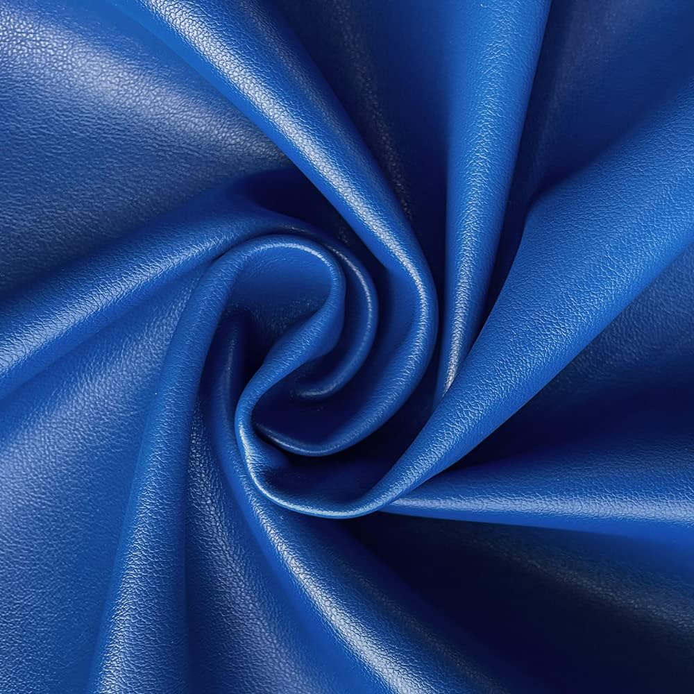 Tela de piel sintética de 1 yarda, 54 x 36 pulgadas, material suave de color sólido para manualidades, 0.035 in de grosor, perfecto para fundas de