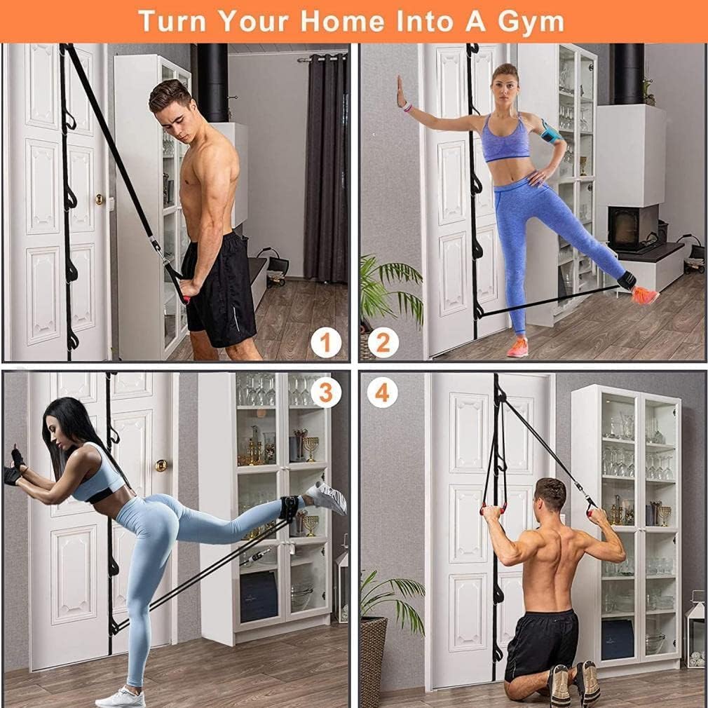 Kit de resistencia de fitness de peso corporal Anclajes de puerta de correa de extensión