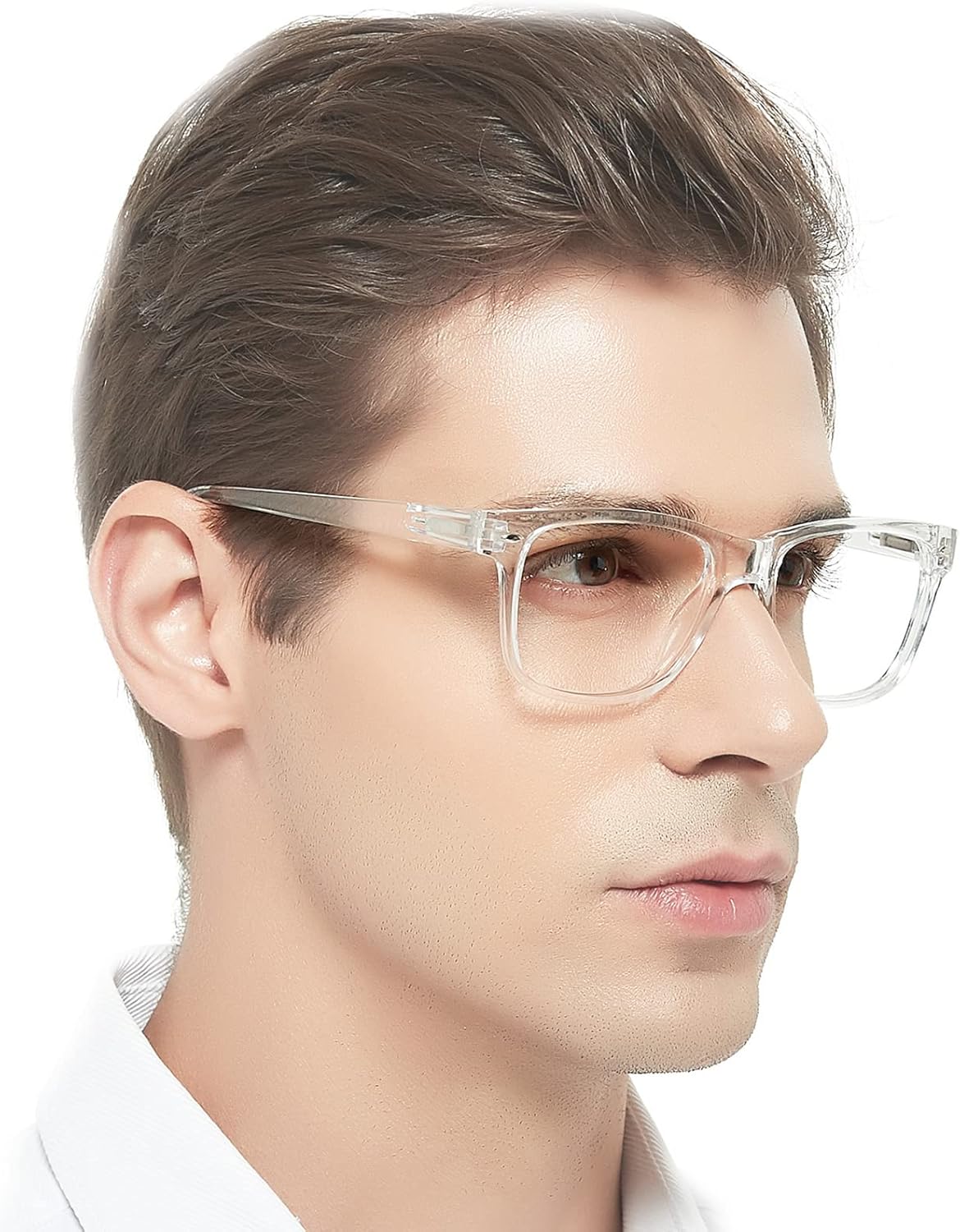 MARE AZZURO Gafas de lectura de marco grande para hombres lectores cuadrados 1.0 1.5 2.0 2.5 3.0 3.5 4.0 5.0 6.0