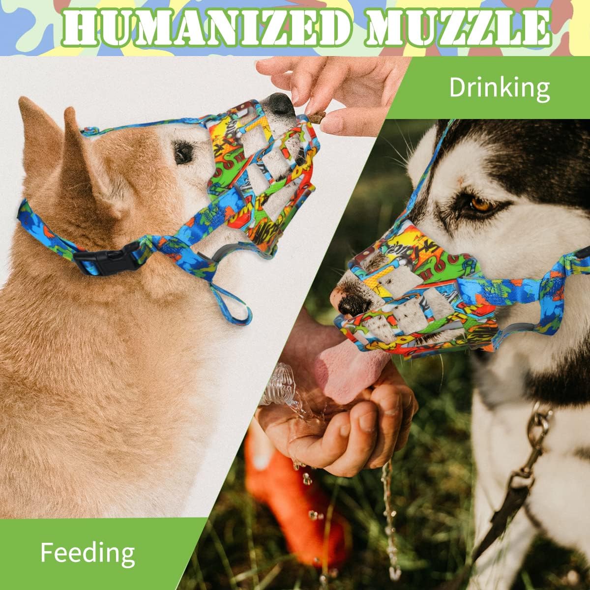 Bozal para perro, bozal de cesta de silicona para perros pequeños, medianos y grandes, bozal de jaula suave para evitar mordeduras, permite beber