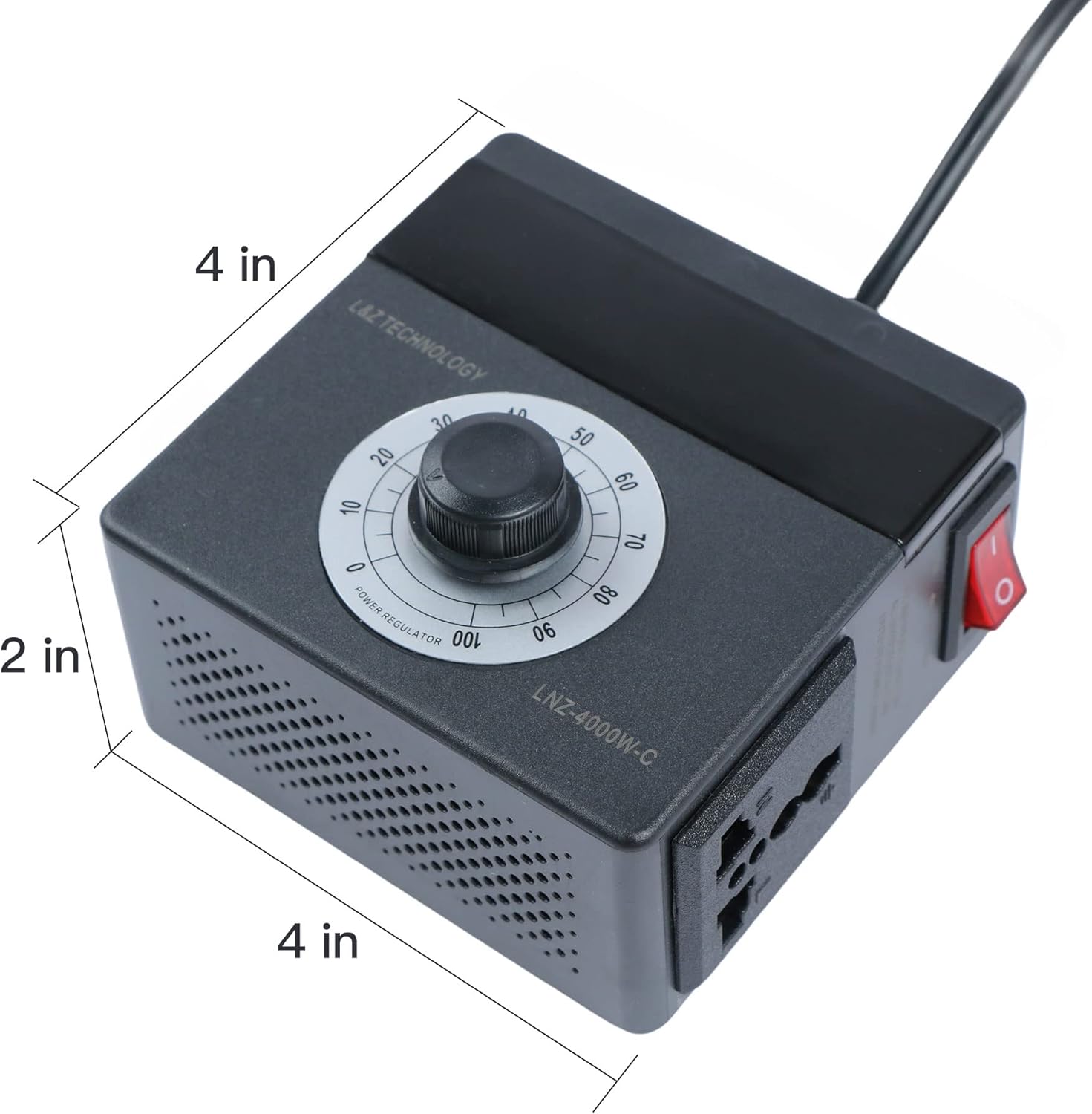 Regulador de velocidad variable Ajustador para motor de ventilador de escape, router, taladro eléctrico, reóstato AC 110 V 220 V 15 A 4000 W