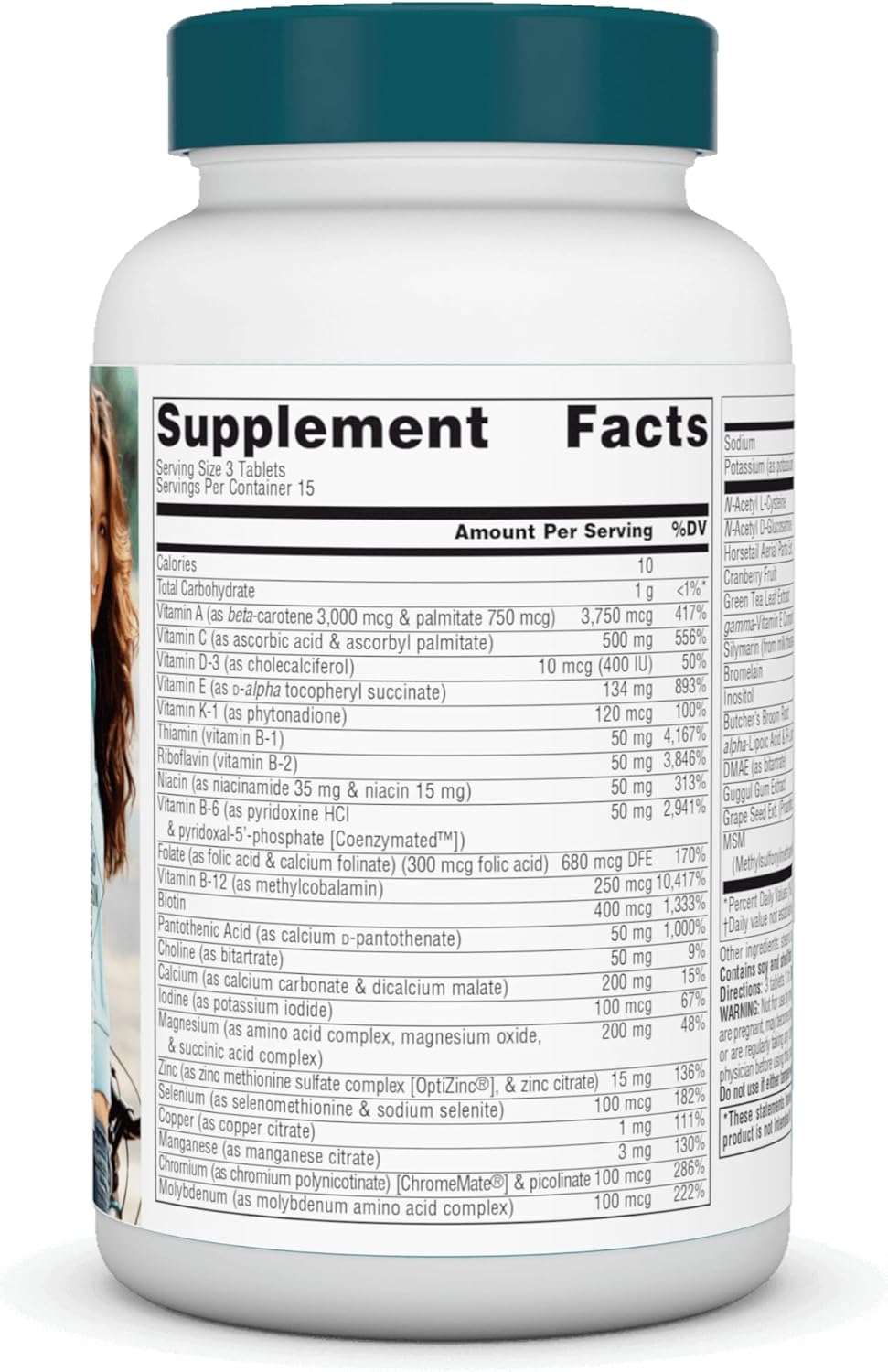 Source Naturals Women’s Life Force – Multivitamínico completo diario con 13 vitaminas esenciales, antioxidantes, hierbas, nutrientes y minerales,