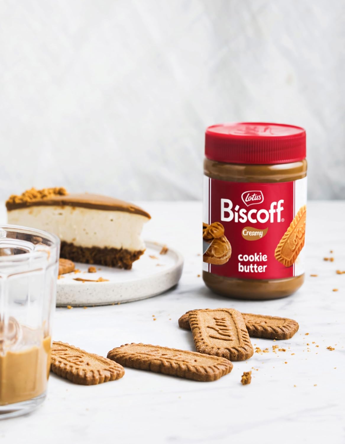Lotus Biscoff, mantequilla para untar, cremoso, sin OMG + vegano, 25.4 onzas, paquete de 1