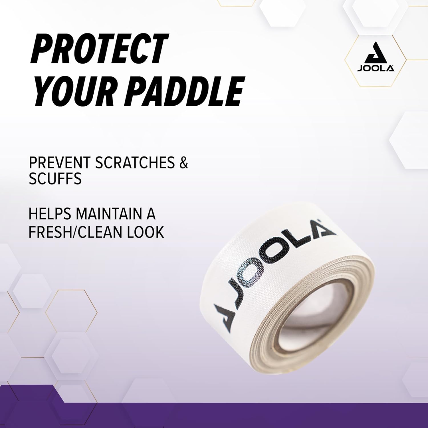 JOOLA Pickleball Paddle Edge Tape – Protects Edge Guard & Covers Lead Tape for Pickleball Paddles – Fits Any Brand & Most Sizes of Pickleball