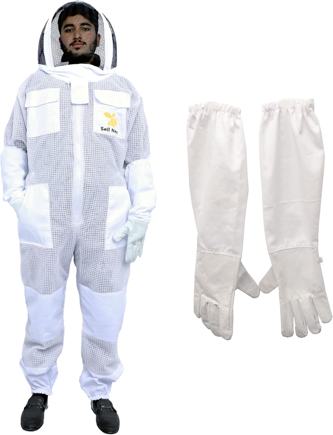 Sell Nex – Traje de abeja profesional de 3 capas ventilado para apicultor, traje de apicultura, traje a prueba de picaduras de abeja, con velo de