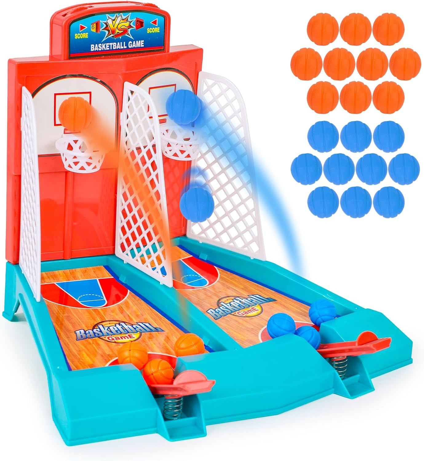 LovesTown Juego de baloncesto de mesa, juego de tiro de baloncesto, juego de baloncesto de escritorio para adultos, oficina, alivio del estrés,