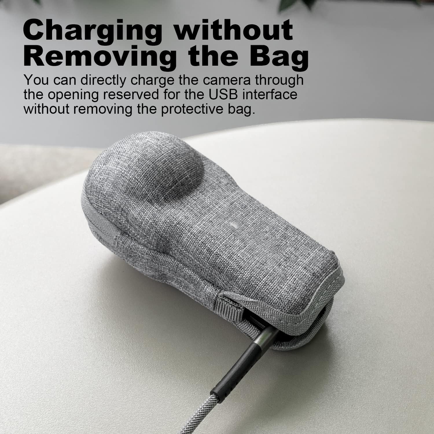 Para In-sta360 ONE RS 360 estuche de una pulgada, estuche de transporte bolsa de almacenamiento