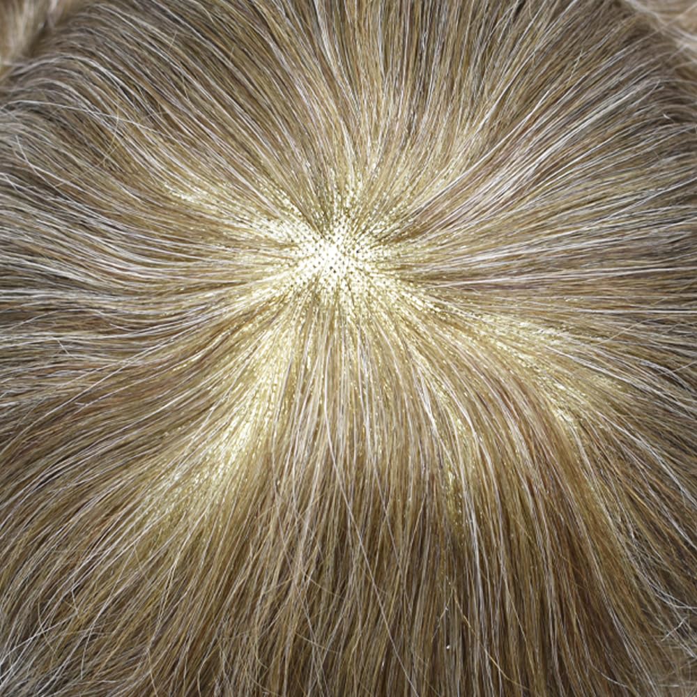 Tupé para hombres, piezas de pelo para hombres, pegadas de poliuretano alrededor de cinta fácil para hombre, tupé, negro, gris, marrón, rubio,