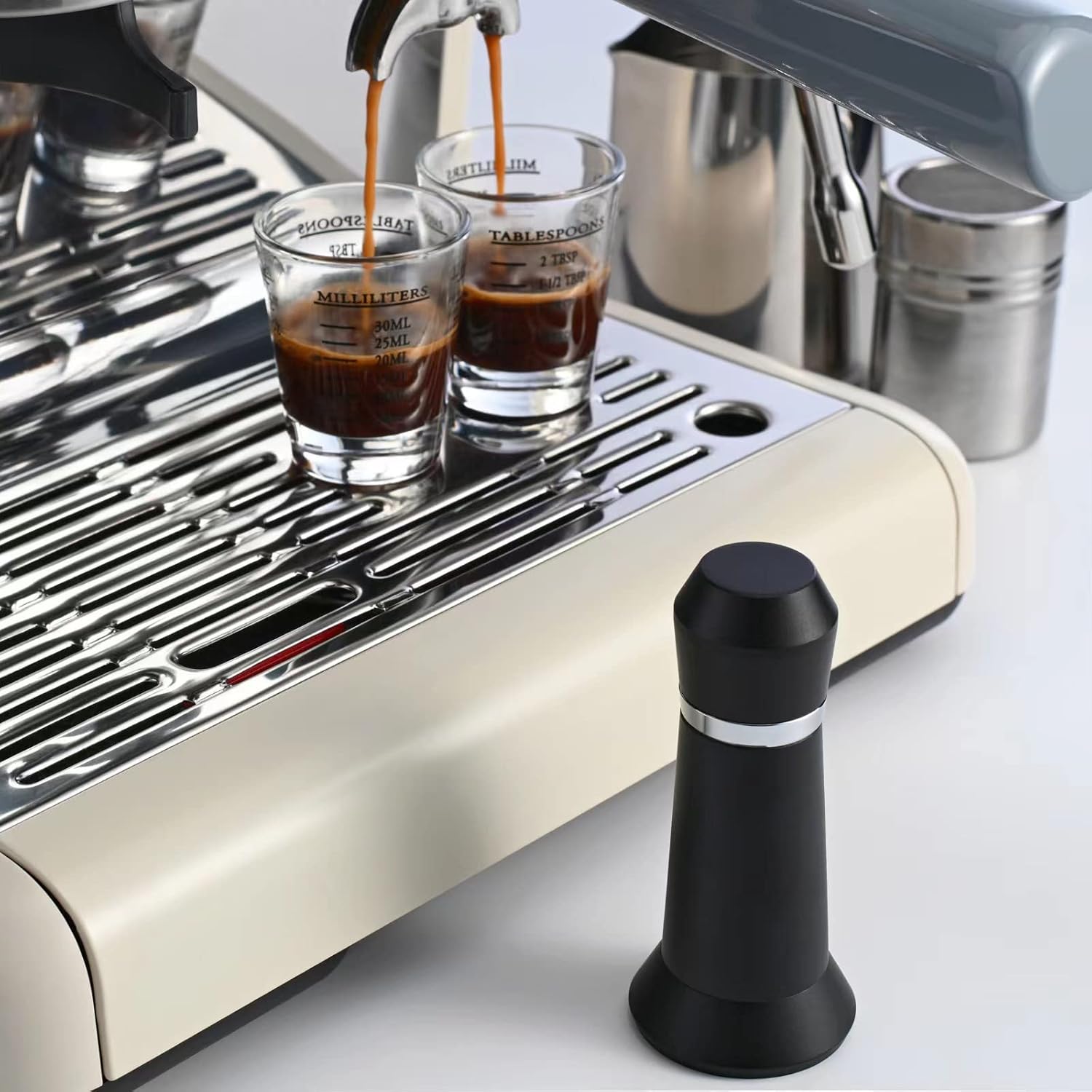 Herramienta de distribución de agujas de espresso, WDT Tool Espresso, Distribuidor de agujas de espresso de 8 agujas de acero inoxidable, agitador
