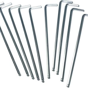 Juego de 10 llaves Allen de extremo de bola de 18, juego de llaves hexagonales de 18 pulgadas, llave de puerta Allen en forma de L con brazo largo. Juego de 10 llaves Allen de extremo de bola de 18, juego de llaves hexagonales de 18 pulgadas, llave de puerta Allen en forma de L con brazo largo.