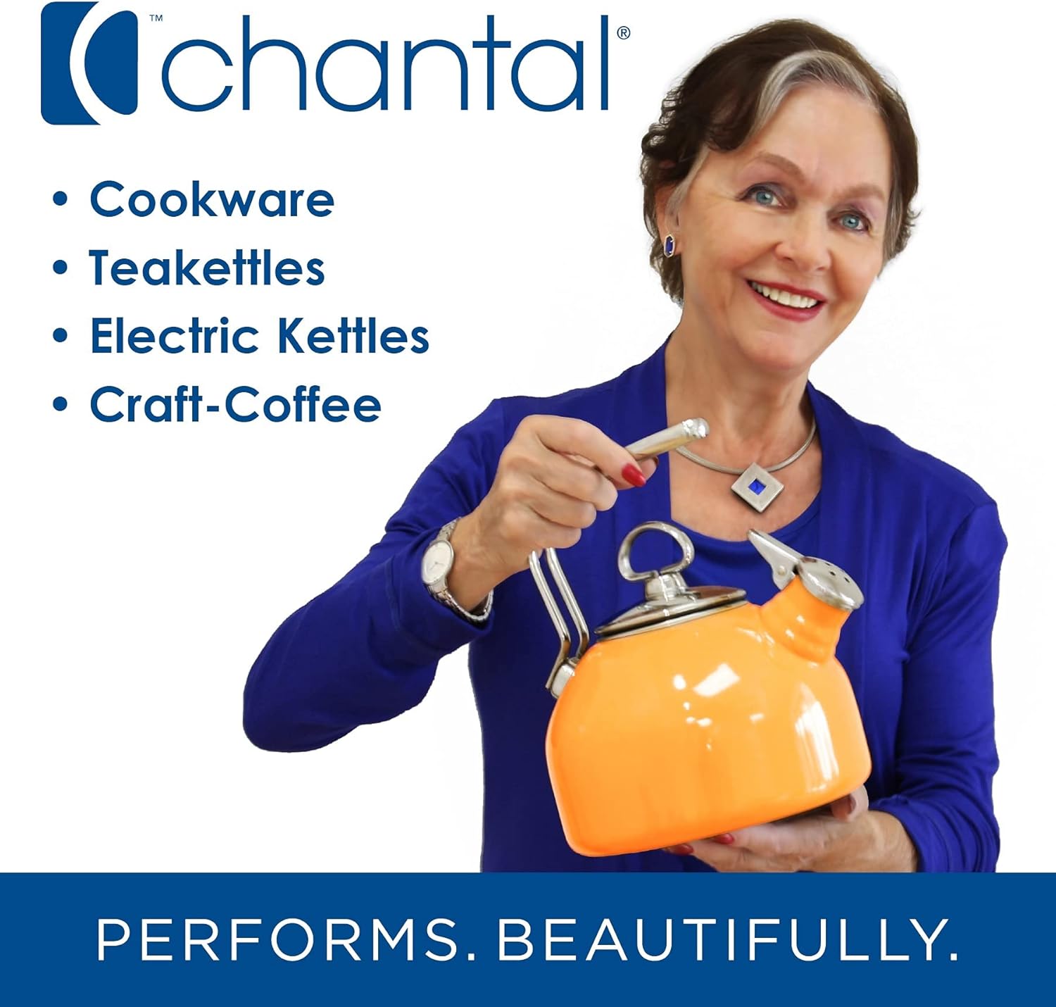 Chantal 3. Olla revestida de tres capas de 7 cuartos con inserto de vapor de pasta, acero inoxidable pulido, tapa de vidrio templado (SLT32-240SP)