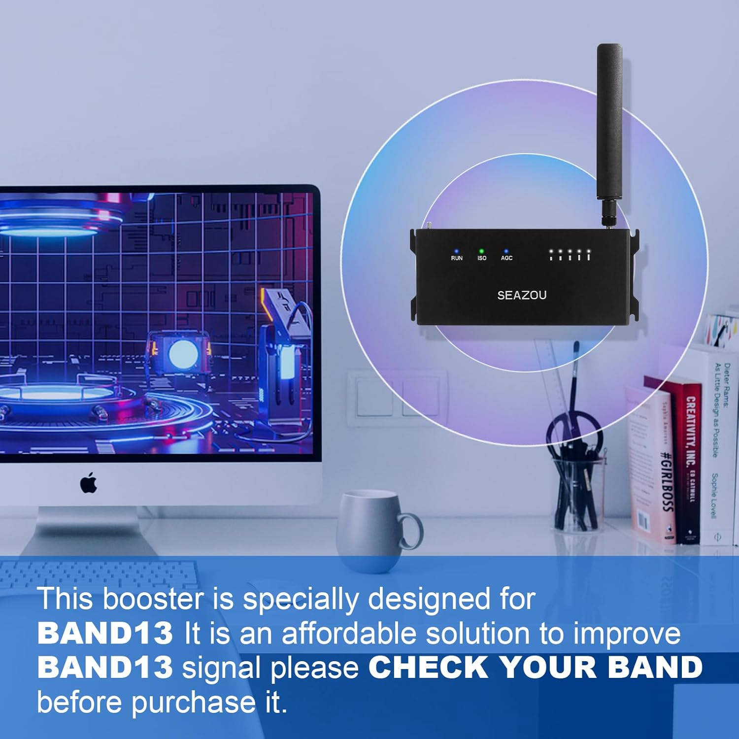 Amplificador de señal de teléfono celular Verizon para hogar y área remota Verizon Cell Booster Boost 4G 5G LTE Señal en 700MHz Band13 cubre un área