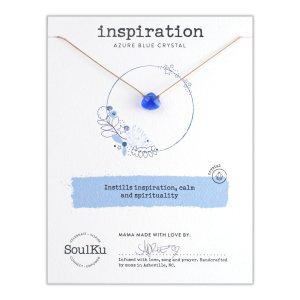 SoulKu Soul Shine Handmade Necklace, Empowering Jewelry With Healing Crystal, Inspirational Jewelry For Women, Mom & Sister, 2″ Extender With SoulKu Soul Shine Handmade Necklace, Empowering Jewelry With Healing Crystal, Inspirational Jewelry For Women, Mom & Sister, 2″ Extender With