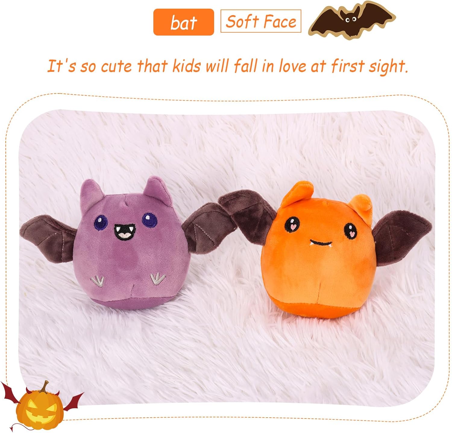 Almohada de felpa, juguetes de peluche de murciélagos extraíbles, bolsa de peluches de murciélago, almohada de felpa de murciélago de peluche,