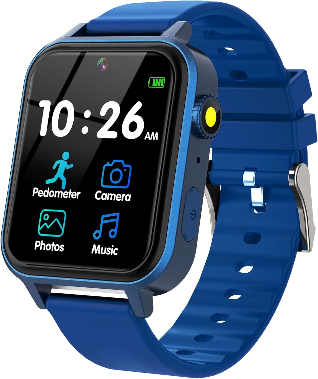 Reloj inteligente para niños, reloj inteligente para niños y niñas con cámara, música, video, alarma, calculadora, podómetro, juguetes para niños de