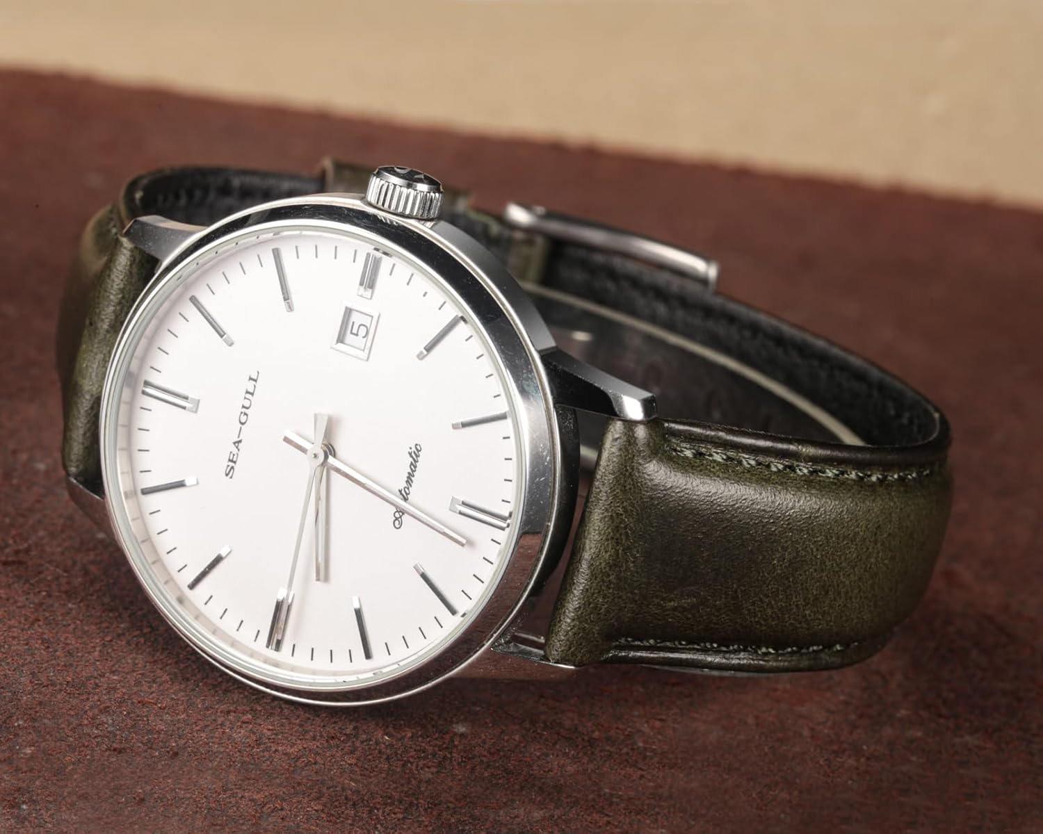 Horween – Correa de reloj de piel de liberación rápida de 0.709 in, 0.748 in, 0.787 in, 0.827 in, 0.866 in, envoltura de repuesto para Galaxy Watch