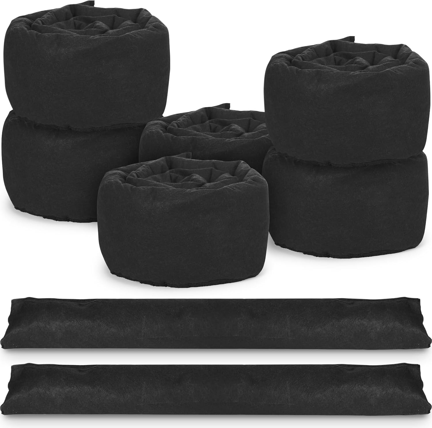 Water Barrier 10 ft x 6.5 in Flood Barrier for Home Reusable Absorbent Prevention Barrier Sandless Sandbag for Flooding Green Water Activated