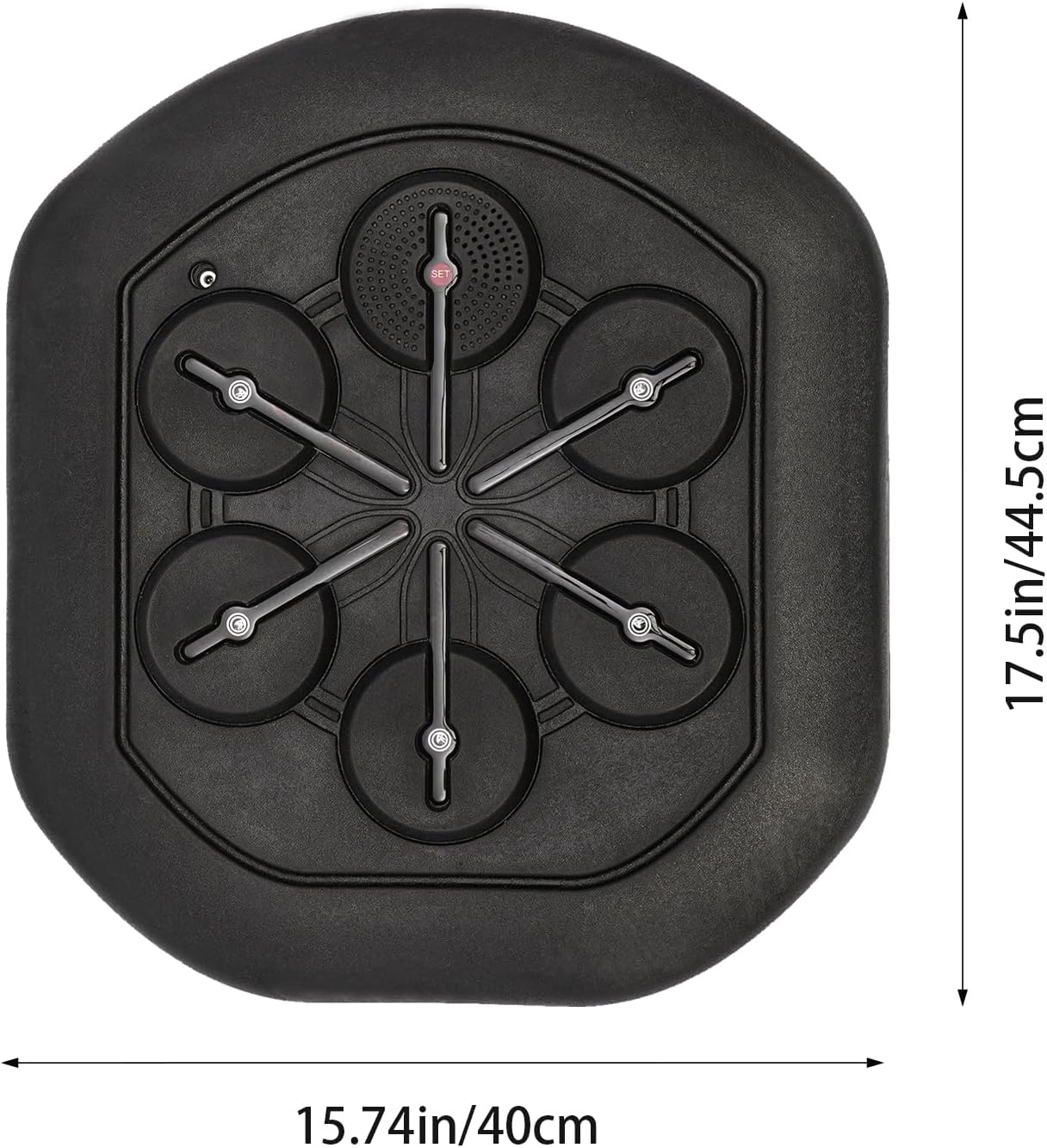 Máquina de boxeo de música, máquina de entrenamiento de boxeo de luz LED montada en la pared, conexión Bluetooth+cable de carga USB+1 par de