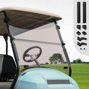 10L0L Club Car Precedent – Parabrisas de carrito de golf para modelos 2004-UP, plegable, compatible con gas o eléctrico (04-21), 37.5 pulgadas de 10L0L Club Car Precedent – Parabrisas de carrito de golf para modelos 2004-UP, plegable, compatible con gas o eléctrico (04-21), 37.5 pulgadas de
