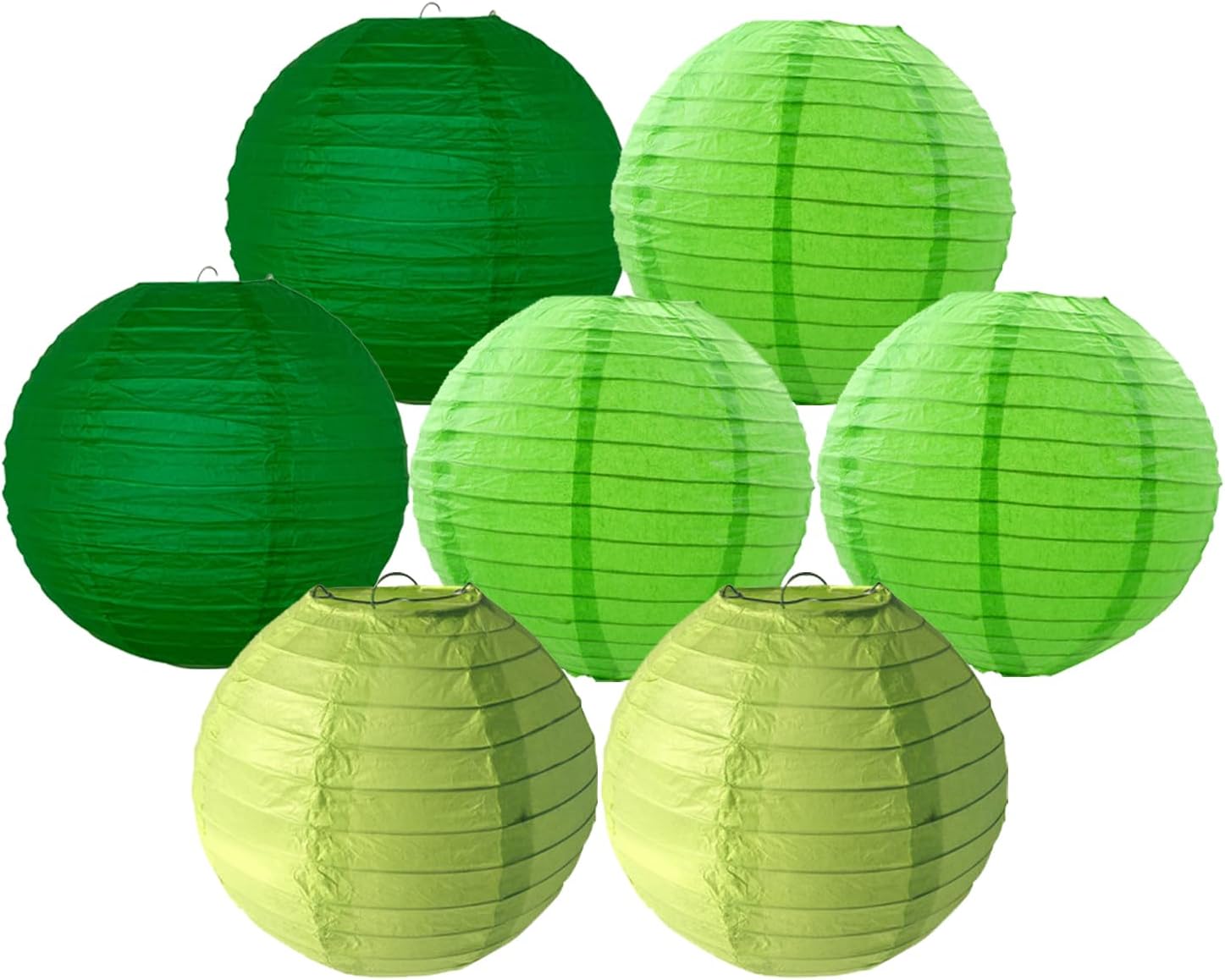 Juego de 7 linternas de papel chinasjaponesas de 12 pulgadas coloridas  Eleva la decoración de tu hogar para celebraciones festivas Navidad, Acción