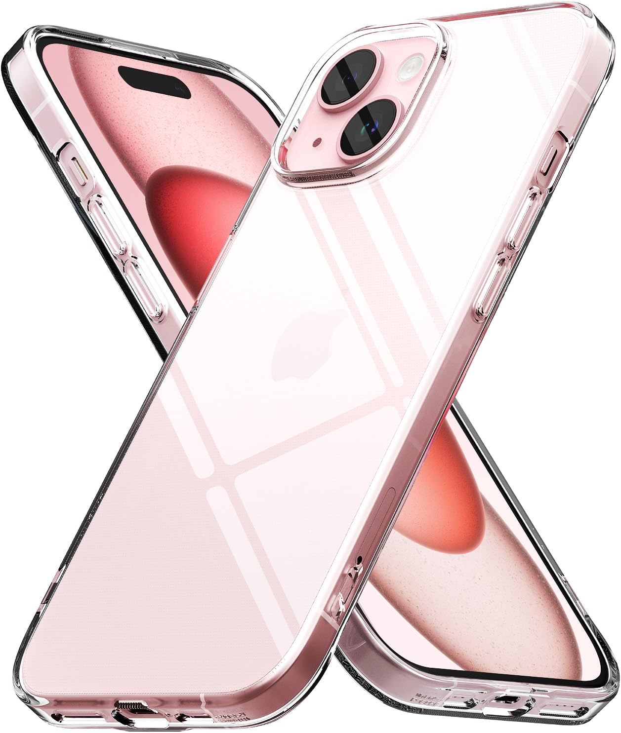 Ringke Air – Funda compatible con iPhone 15 Plus, delgada, transparente, flexible, ligera, delgada para mujeres, hombres, transparente