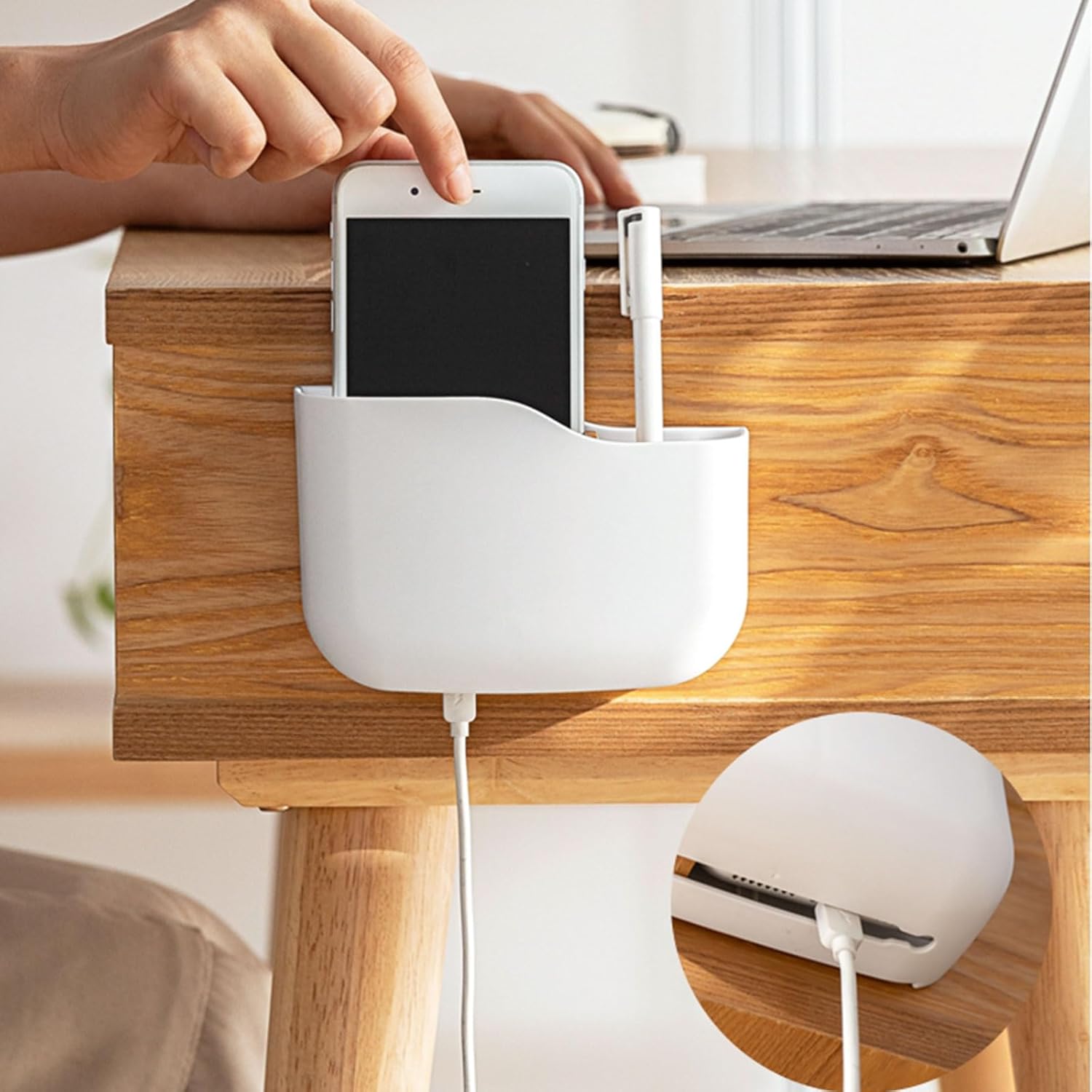 Paquete de 4 soportes de pared para control remoto, soporte universal para controlador, soporte para bolígrafo para pared, autoadhesivo, organizador