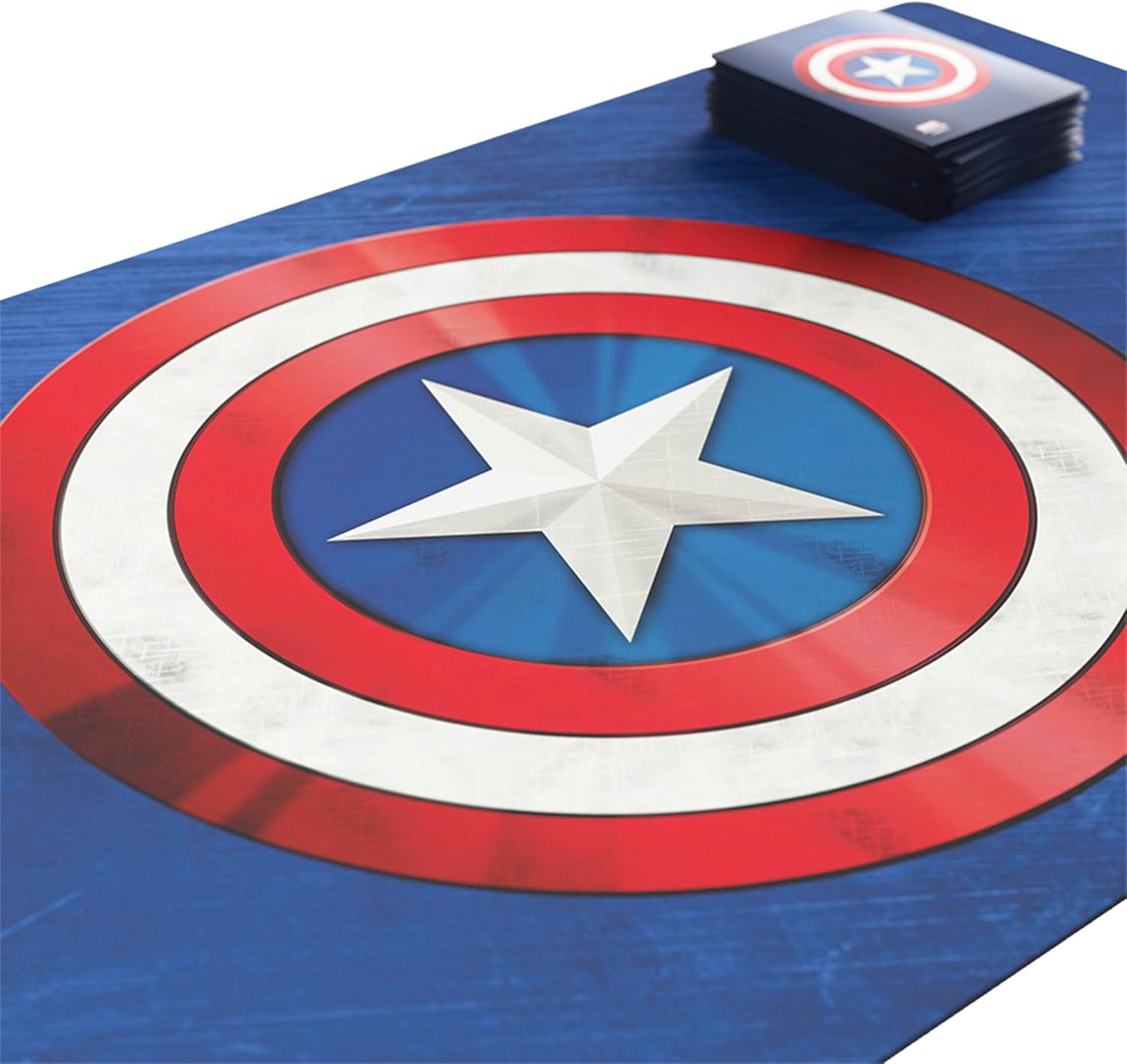 Tapete de juego Marvel Champions Captain America  Tapete de goma antideslizante de 24 x 14 pulgadas  Diseñado para su uso con Marvel Champions The