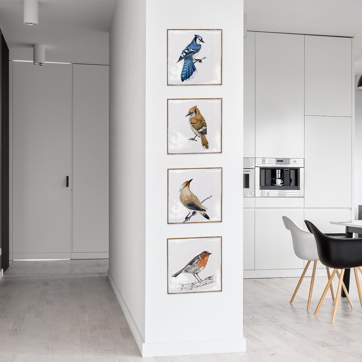 Paquete de 4 calcomanías adhesivas de pared removibles de vinilo 3D con diseño de arte mágico, autoadhesivas, para salpicadero