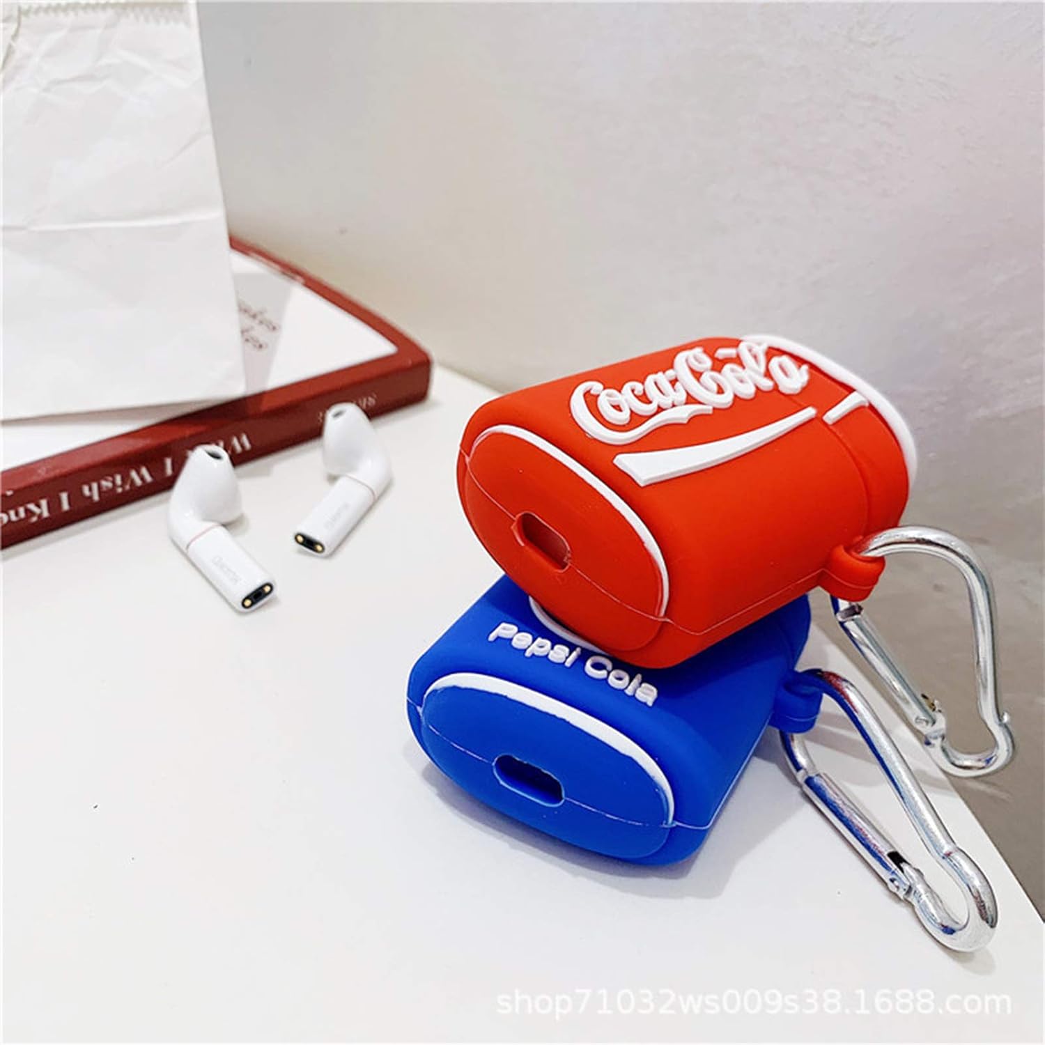 Bonita funda compatible con Apple AirPods 21, funda 3D delgada de silicona a prueba de golpes anticaídas para AirPods, carga de caricaturas, con
