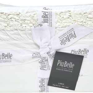 Home Goods Piu Belle Piubelle Portugal – Juego de sábanas transpirables de 4 piezas, 100% algodón, lujosas, extra suaves, refrescantes, tamaño King Home Goods Piu Belle Piubelle Portugal – Juego de sábanas transpirables de 4 piezas, 100% algodón, lujosas, extra suaves, refrescantes, tamaño King
