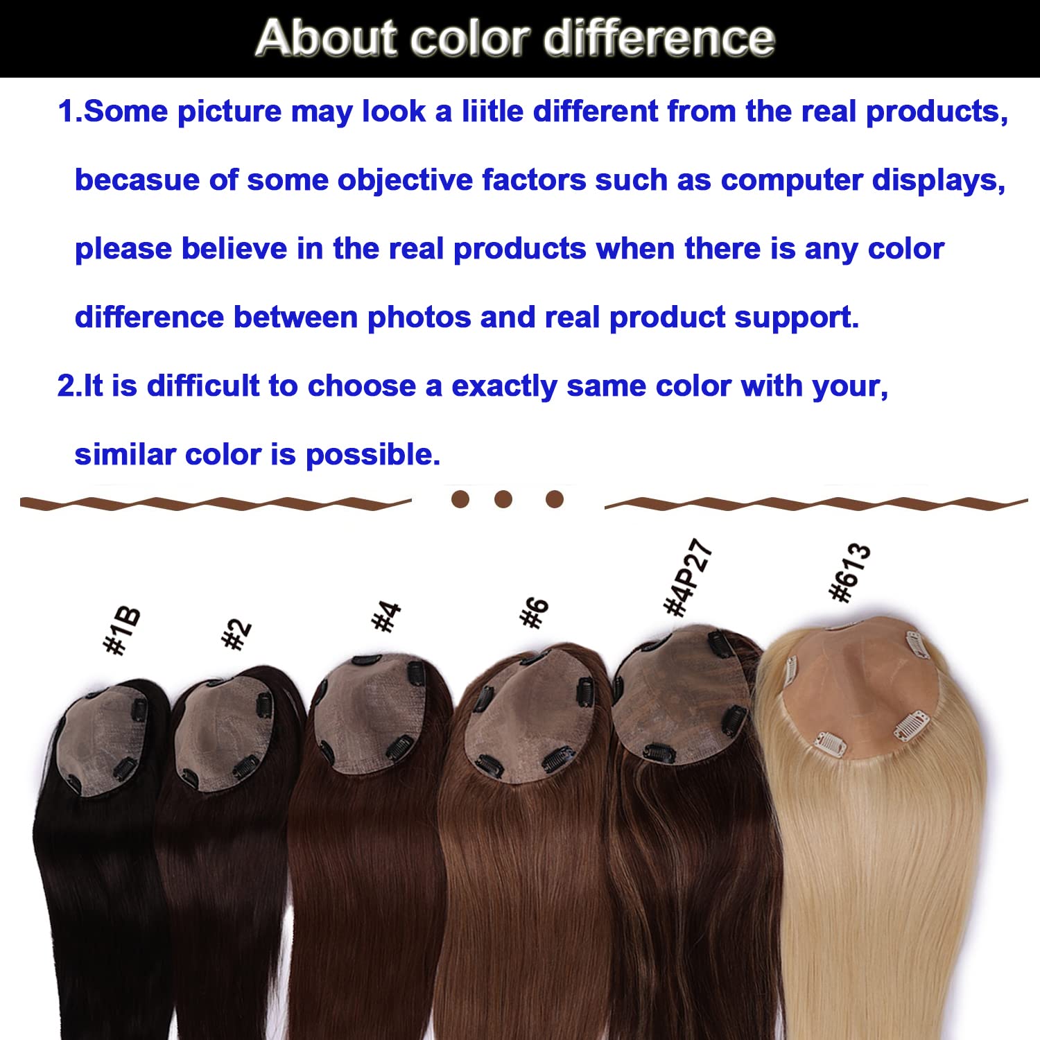 14 pulgadas base de seda Cabello humano Topper Pelucas con 5 clips en seda Remy Europeo pelo Toupee para las mujeres pelo fino 15X16CM Color #4
