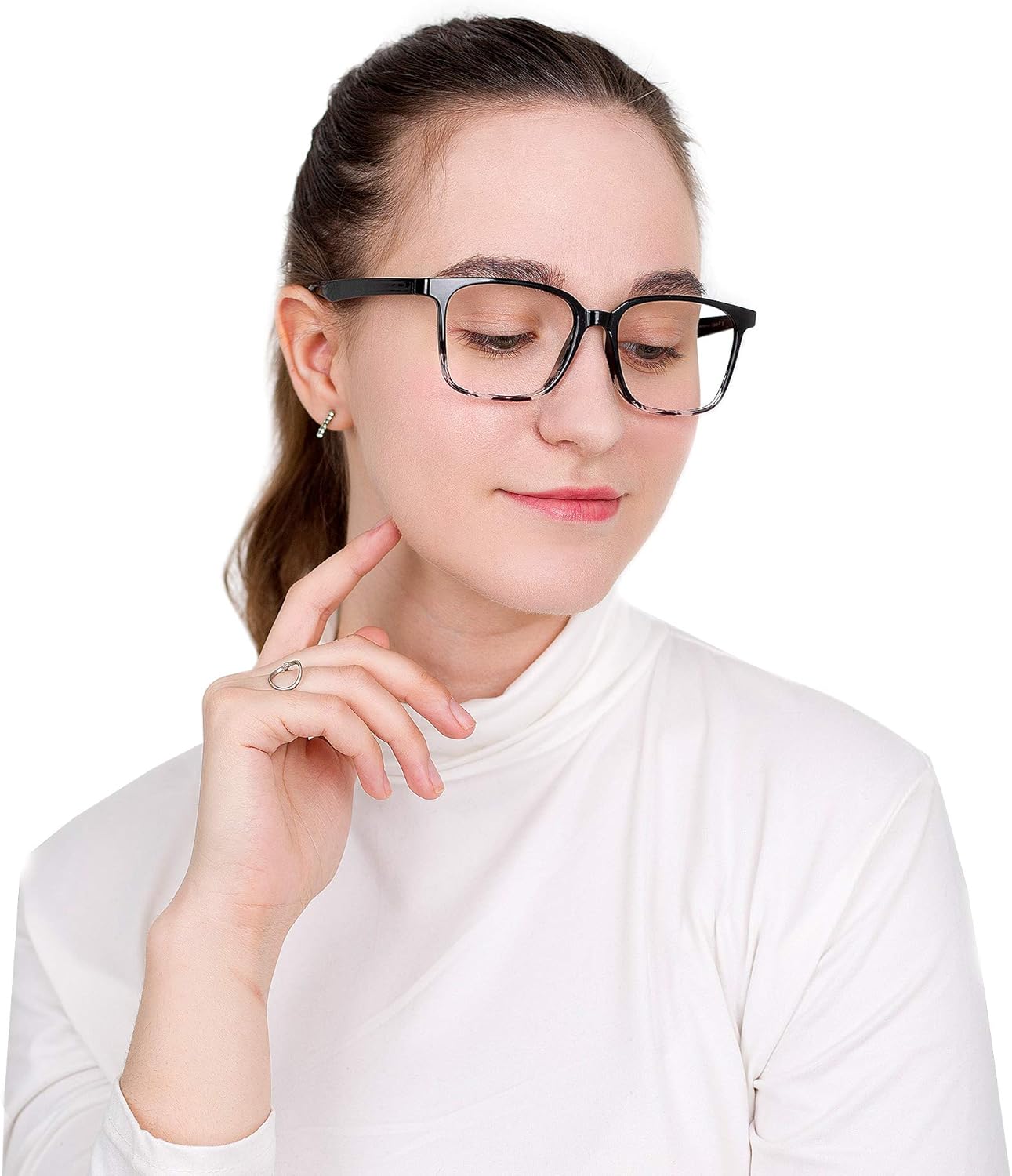 LifeArt Lentes de bloqueo de luz azul, antifatiga ocular, anteojos de lectura para computadora, anteojos de juegos, gafas de TV para mujeres y