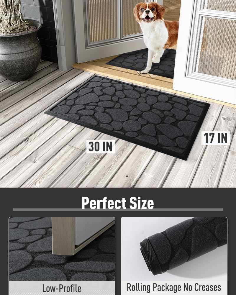 Tapete para puerta de entrada interior y exterior, tapete de bienvenida para puerta delantera, tapete para puerta interior y exterior, tapete para
