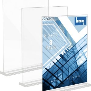 Paquete de 3 soportes acrílicos para letreros 85 x 11 pulgadas soporte de mesa transparente para menú soporte de escritorio soporte de papel soporte Paquete de 3 soportes acrílicos para letreros 85 x 11 pulgadas soporte de mesa transparente para menú soporte de escritorio soporte de papel soporte