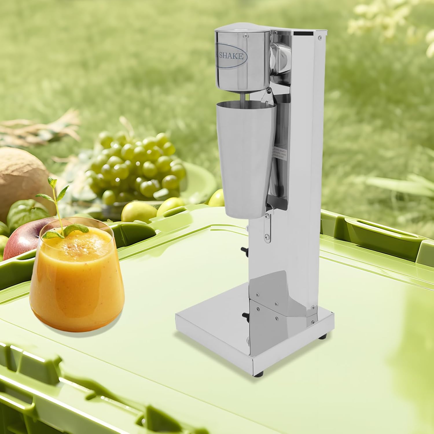 Máquina de batido de leche eléctrica comercial, máquina mezcladora de bebidas de acero inoxidable, mezclador de bebidas de té con leche, licuadora
