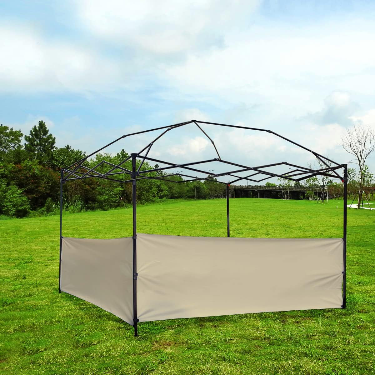 Dos medias paredes, 2 paneles de pared lateral para toldo emergente, carpa de 10 x 10 pies, 10 x 15 pies, 10 x 20 pies, pierna vertical de 10 x 20