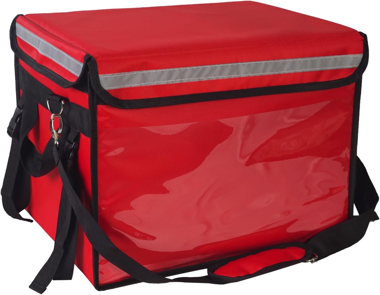 YINFEI Bolsa aislada para entrega de alimentos con base fija y marco interno, bolsa plegable impermeable para entrega de alimentos para catering,