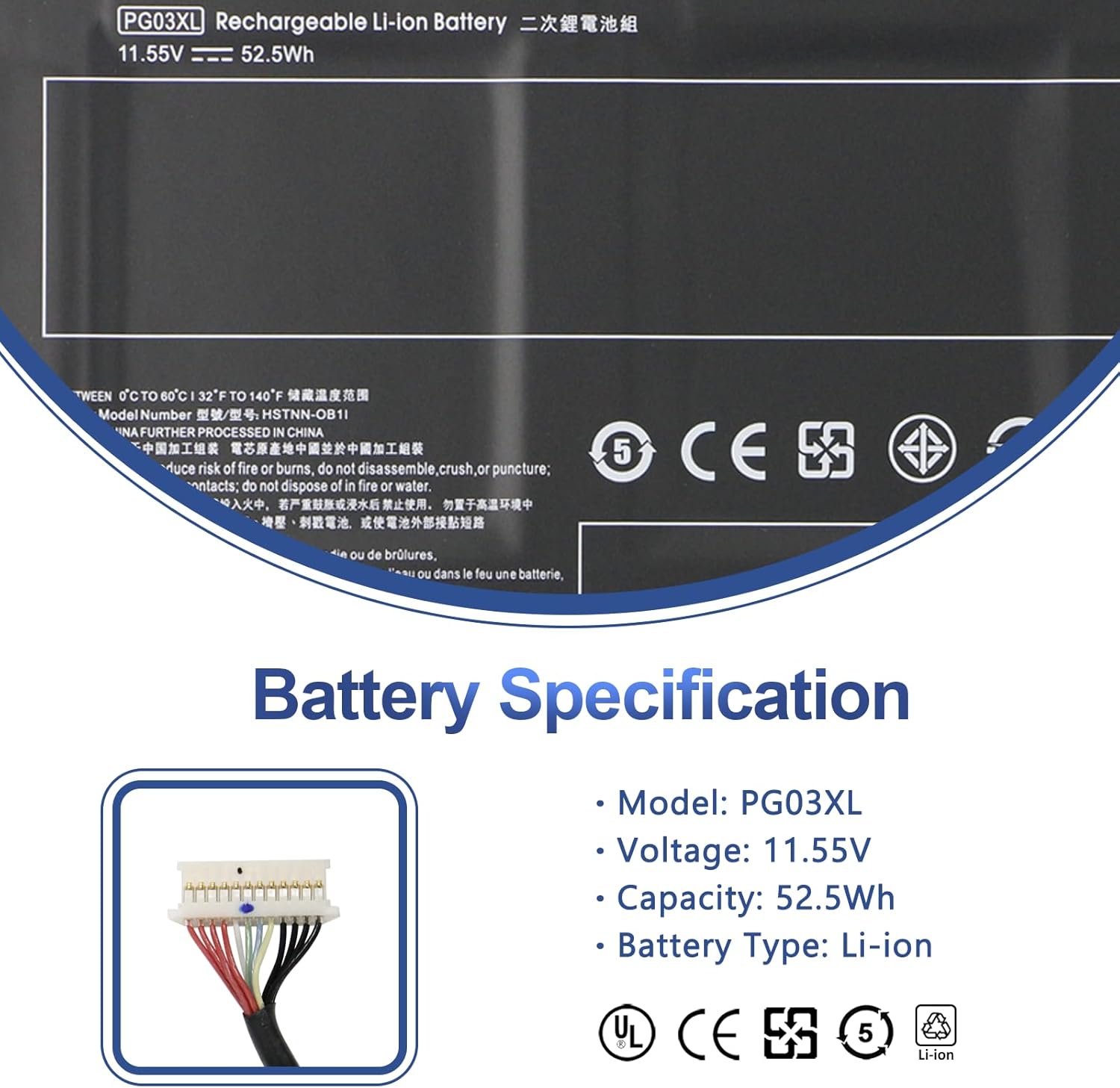 ANTIEE PG03XL – Batería para portátil HP Pavilion Gaming 15-dk0xxx 15-dk1xxx 15-dk2xxx 15-ec0xxx 15-ec1xxx 15-ec2xxx 15-dk0015la 16-a0xxx