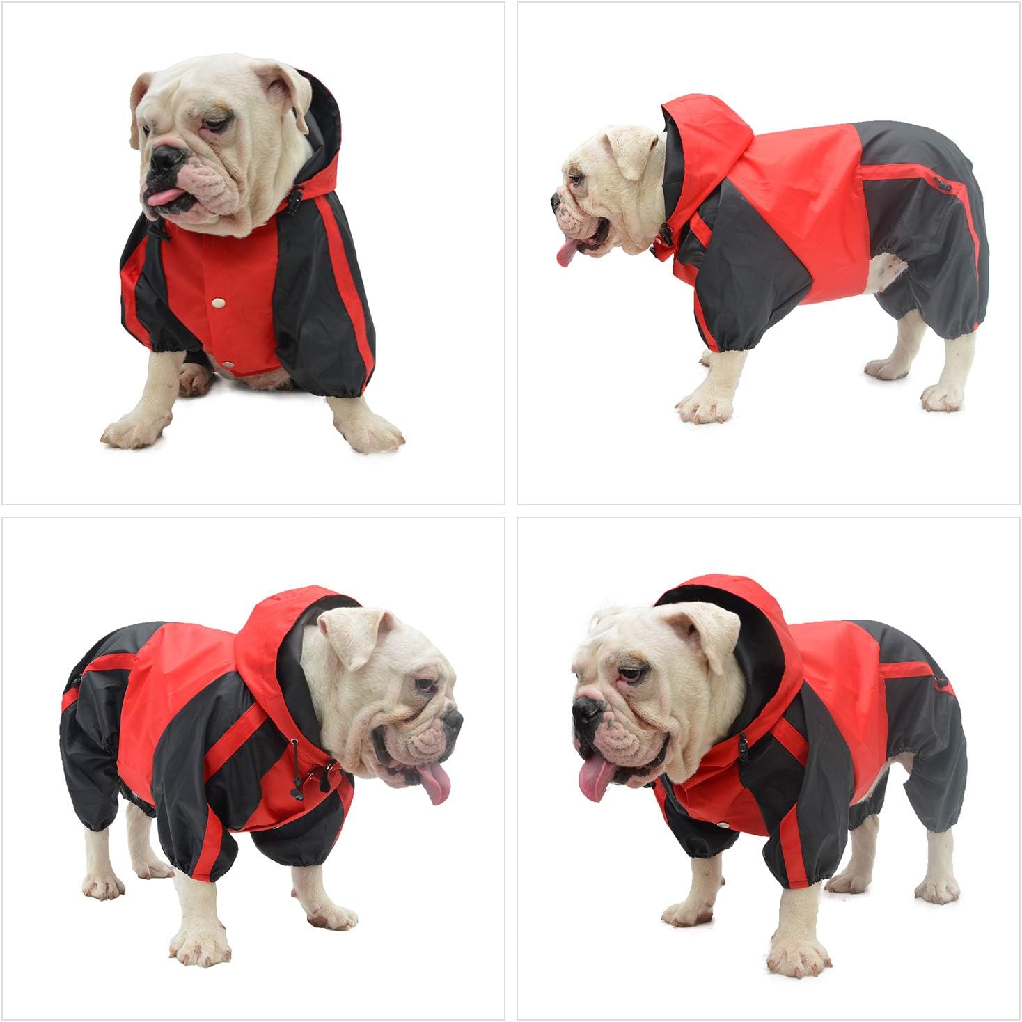 Ropa para mascotas, ropa para perro, ropa para lluvia, nieve, impermeables, cuatro patas, impermeable para perros pequeños, medianos, grandes,