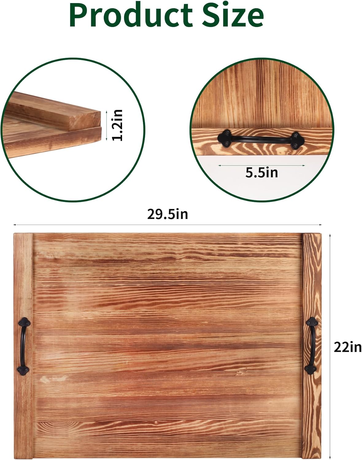 Cubierta para estufa de fideos, 30 x 22 pulgadas, cubierta superior de estufa de gas de madera con asas, cubierta de quemador de granja para estufa