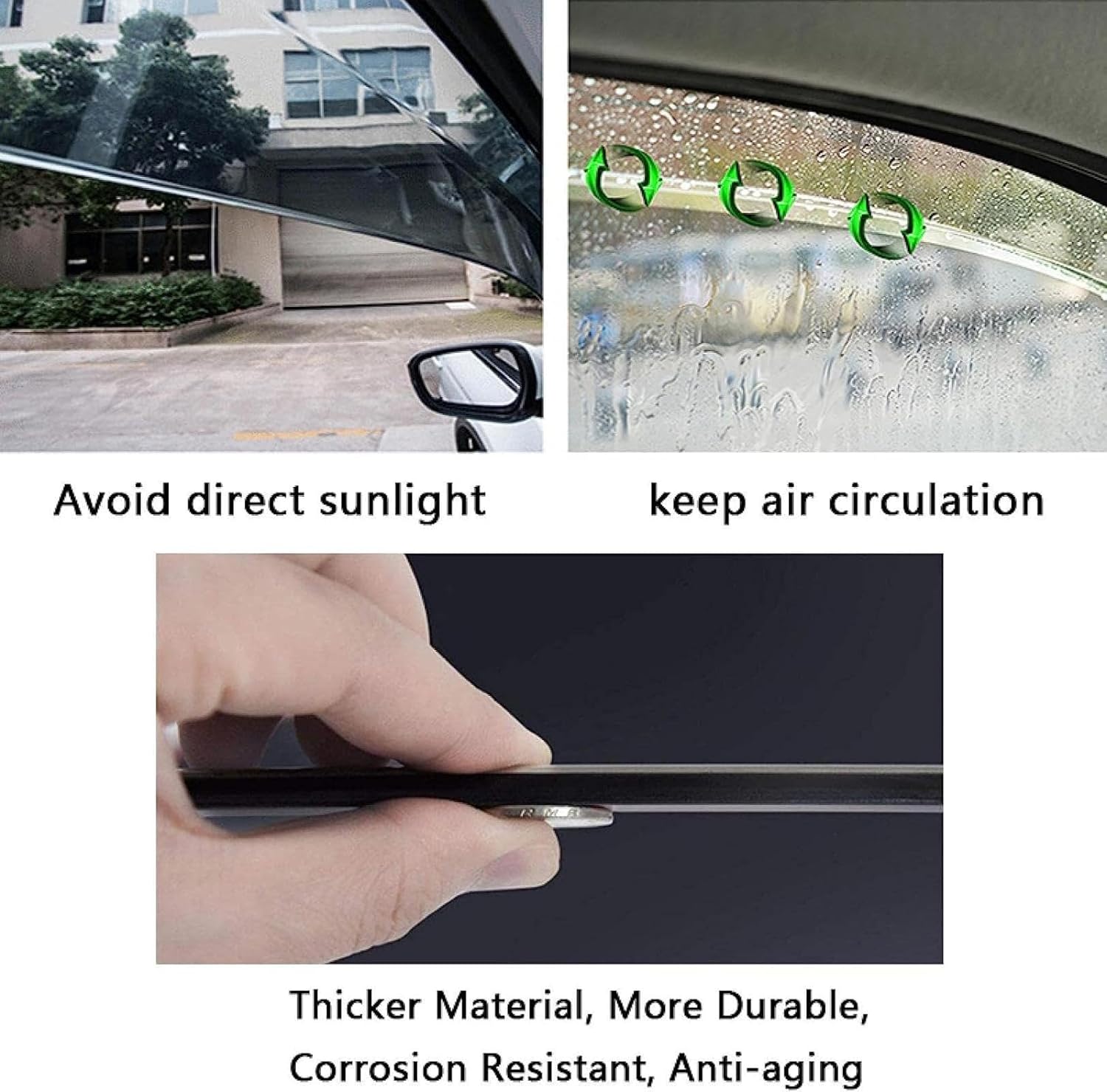 Deflector de ventana lateral, para Nissan NAVARA NP300 D23 2015-2023 – Protectores de lluvia para ventana de automóvil, protector de lluvia para