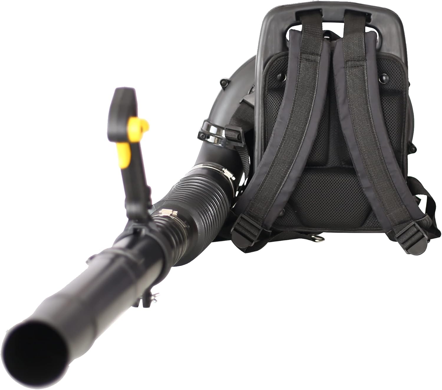 Mochila de 2 ciclos de 52 CC a gas soplador de hojas soplador de césped motor para césped, jardín, patio, hojas, desechos, polvo, arena, grava,