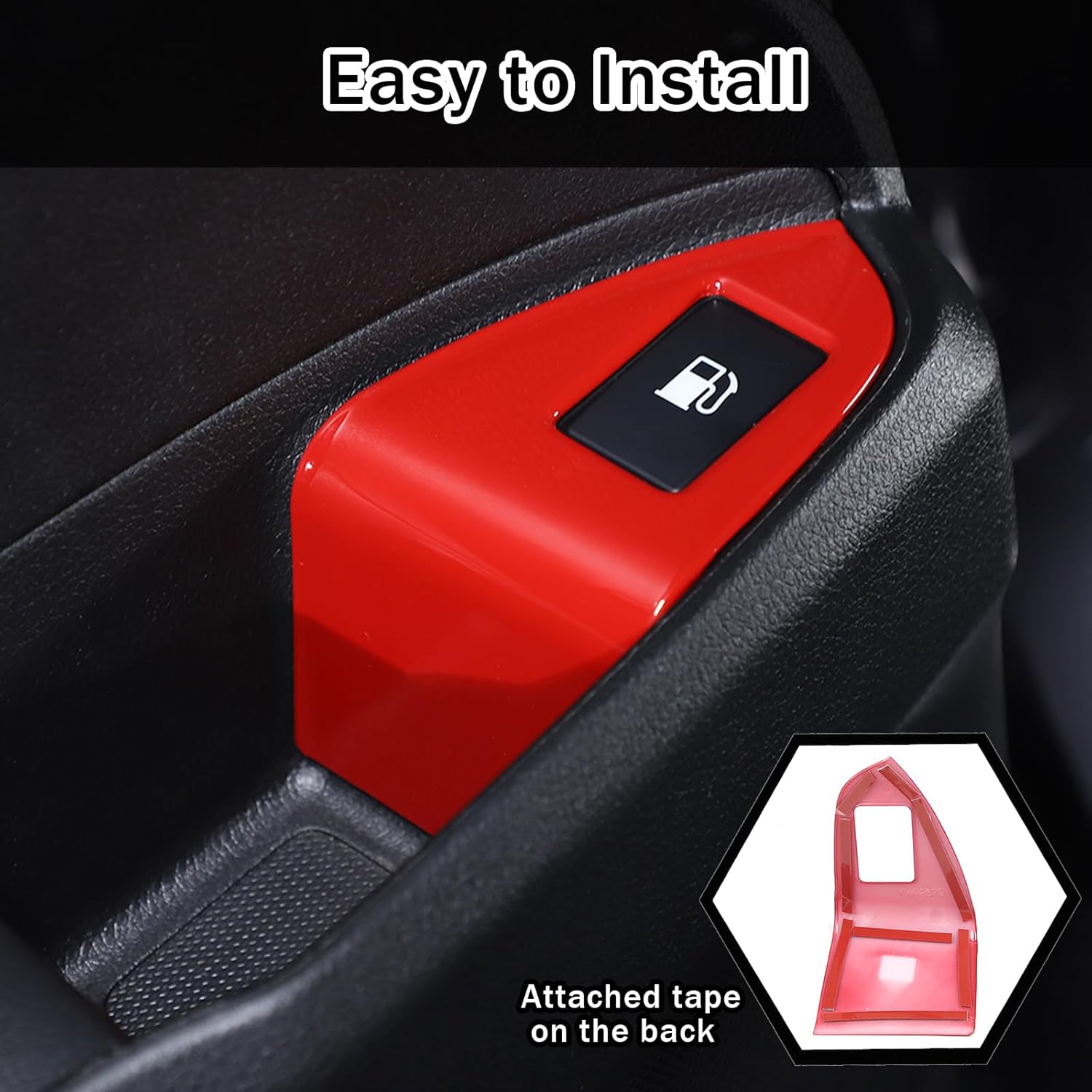 Marco de botón de interruptor de tapa del tanque de combustible para Honda Pilot 2016-2022Ridgeline 2017-2023Passport 2019-2023, accesorios de