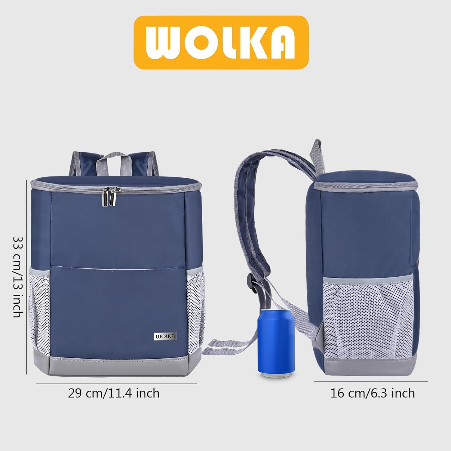 Mochila térmica aislada para exteriores, mochila a prueba de fugas, 30 latas, impermeable, ligera, para retención de calor y frío de 12 horas,